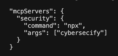 Cybersecify configuration screenshot