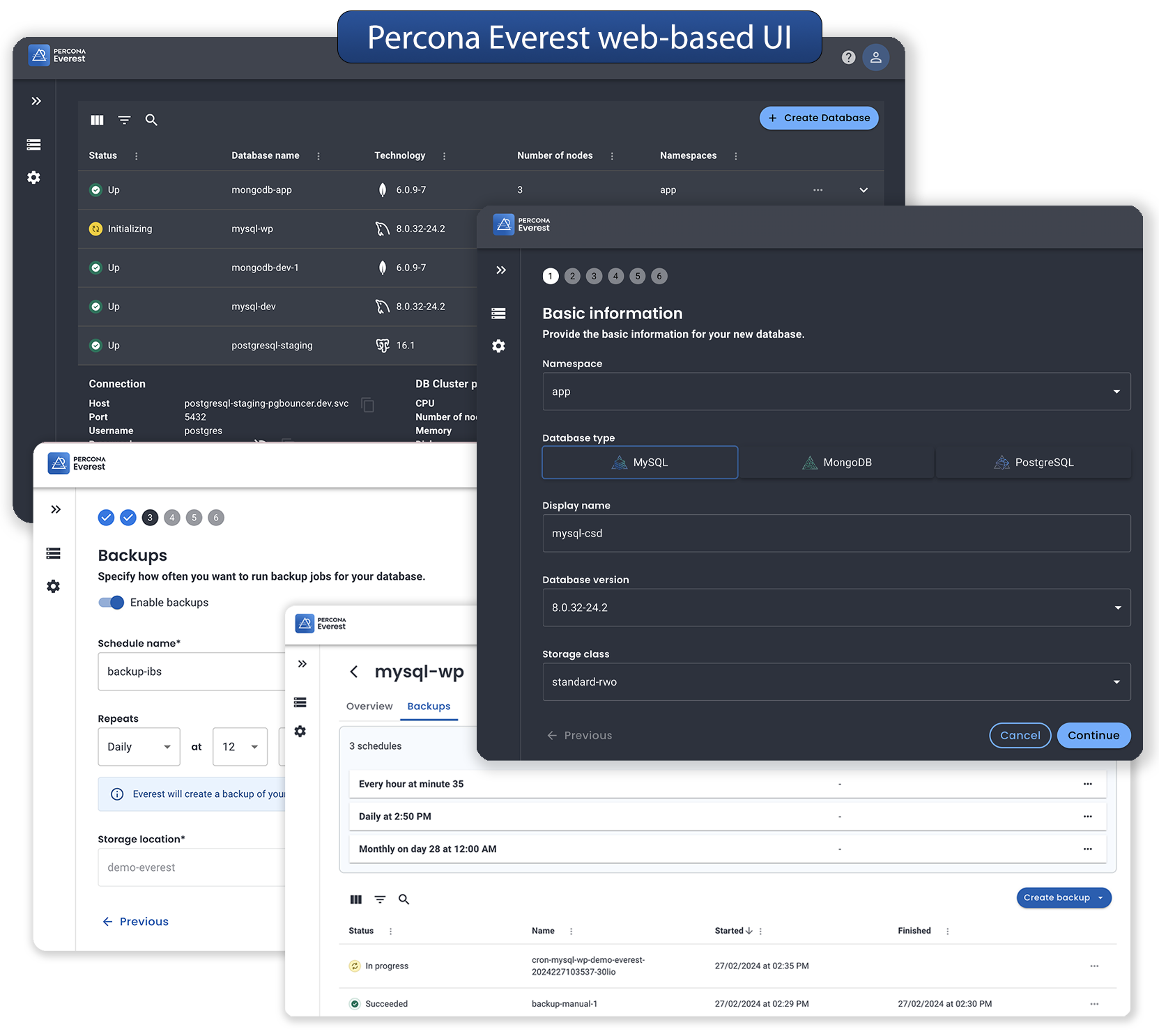 Percona Everest - Database Management