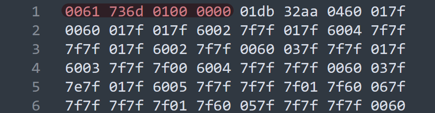 wasm binary code