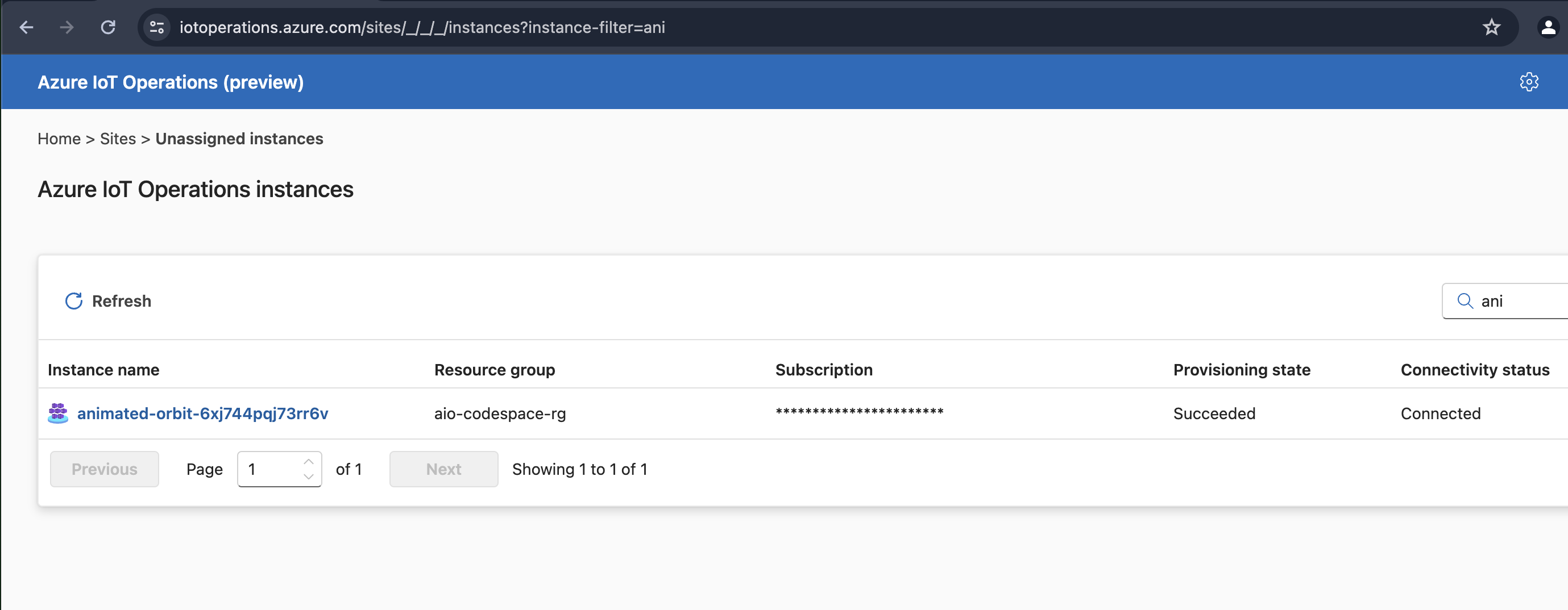 IoT Operations Portal with your connected cluster