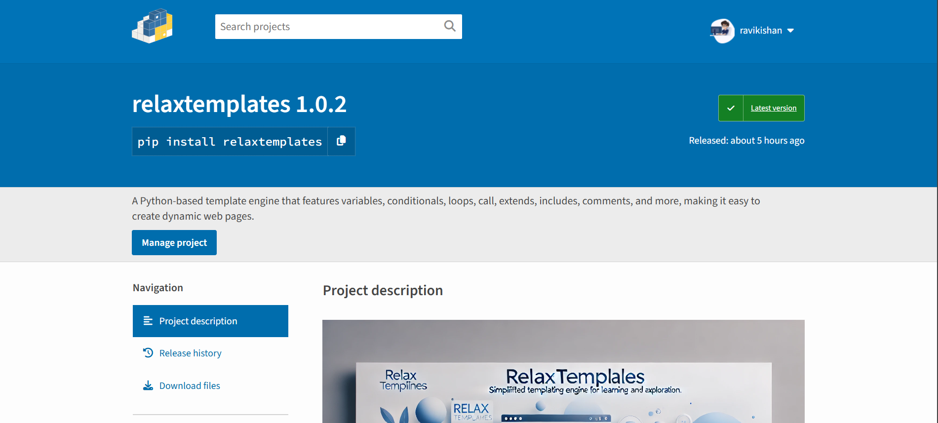 RelaxTemplates PyPI