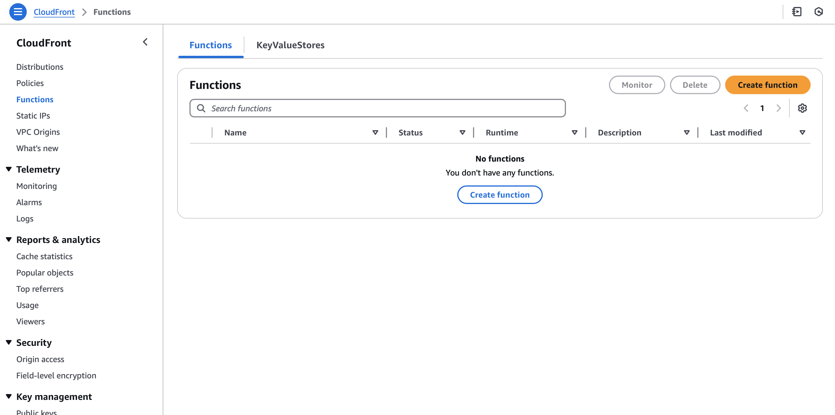 Cloudfront function