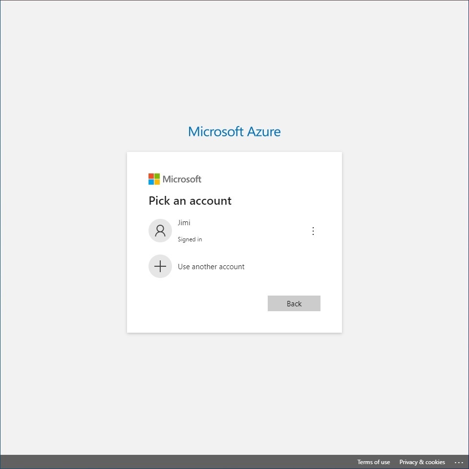 Azure sign in portal