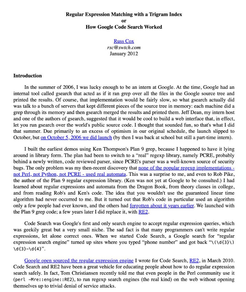 Google code search paper 
