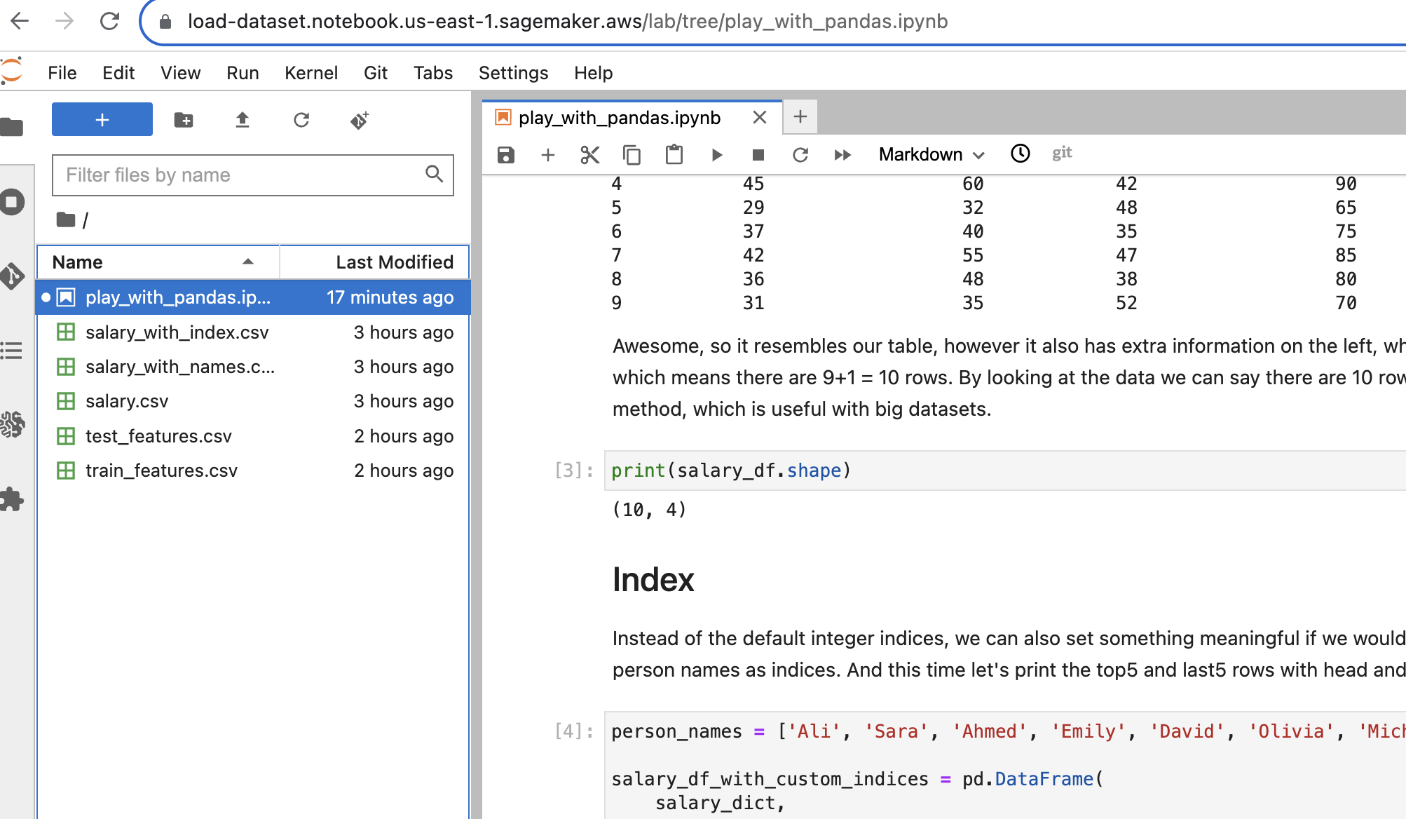 Notebook screenshot