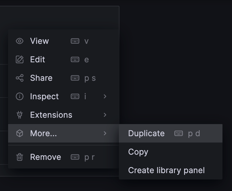 Duplicate panel