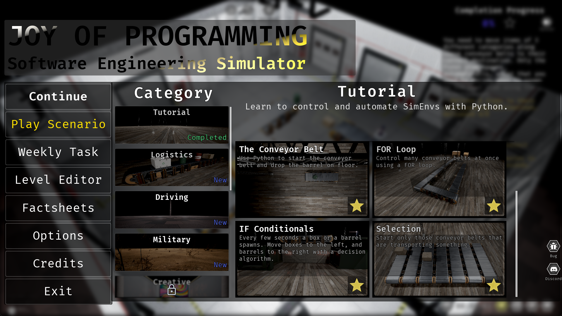 JOY OF PROGRAMMING tutorial completed