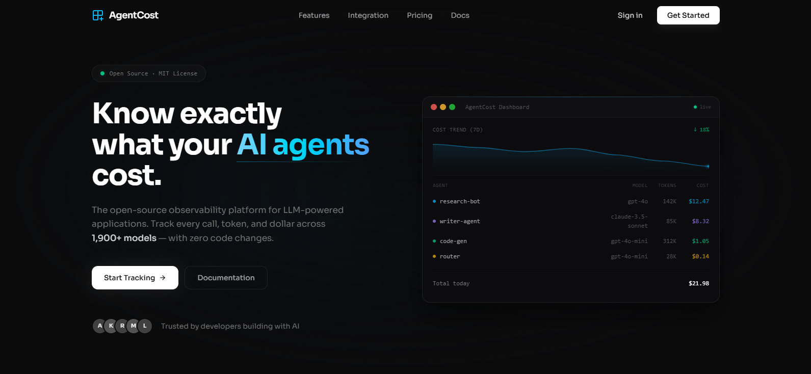 AgentCost screenshot