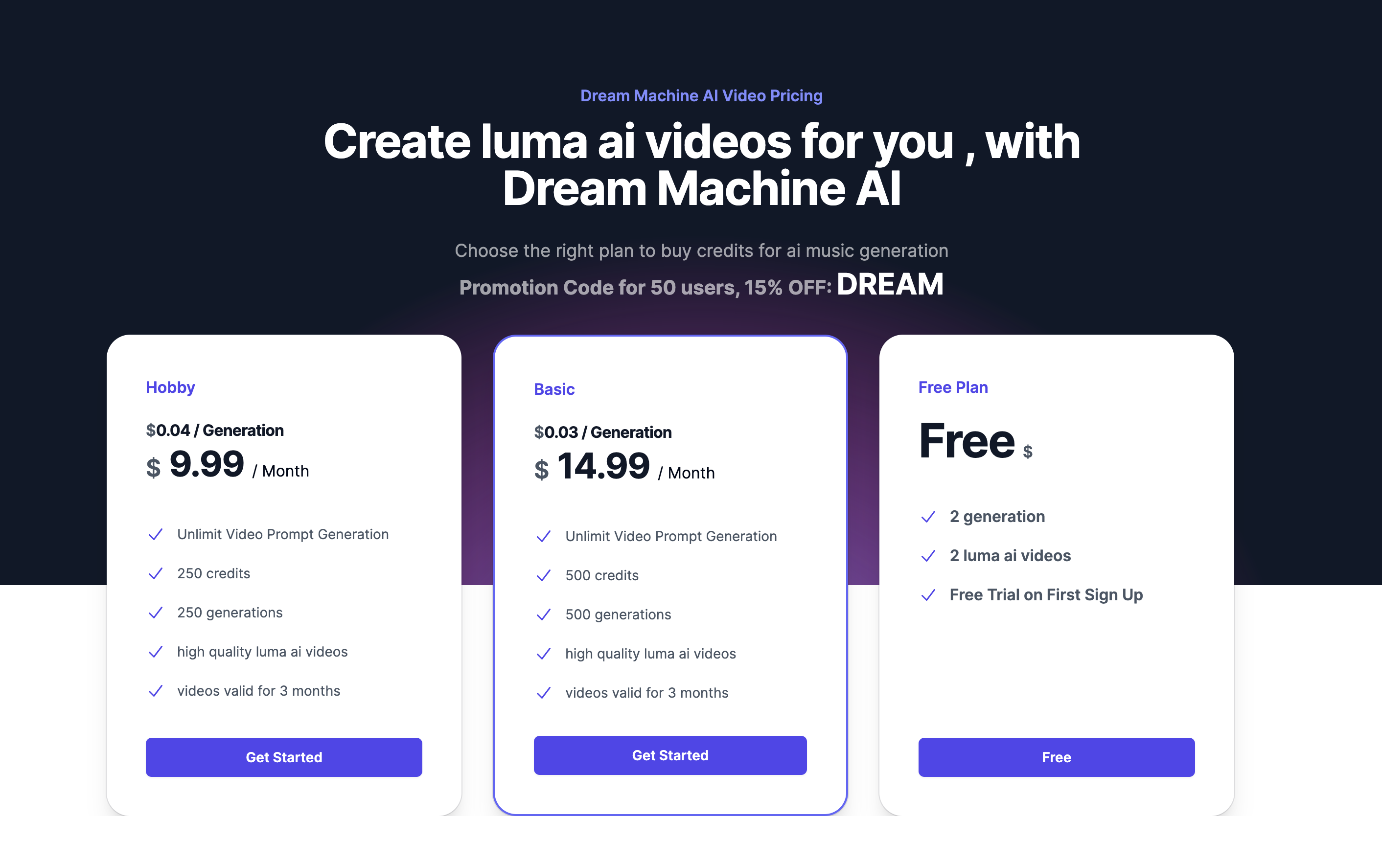 dream-machine-ai-price