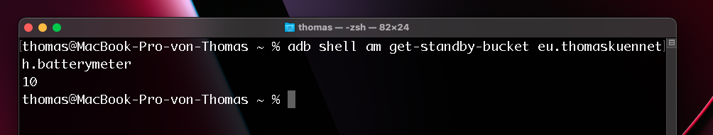 A macOS Terminal window