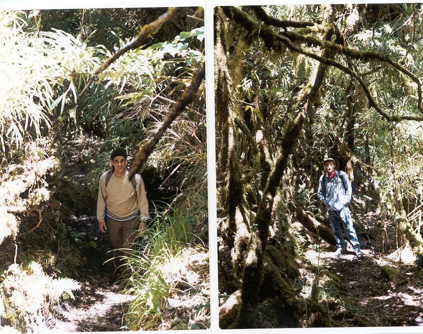 1999 subiendo al volcán Barba en Costa Rica