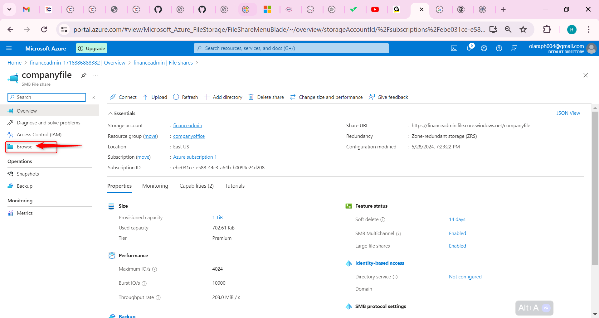 Browse to your file directory