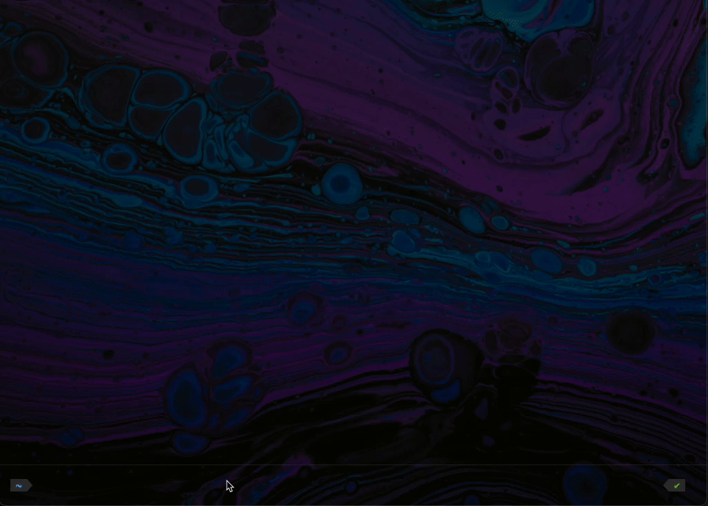 GIF showing the output from my terminal load testing and